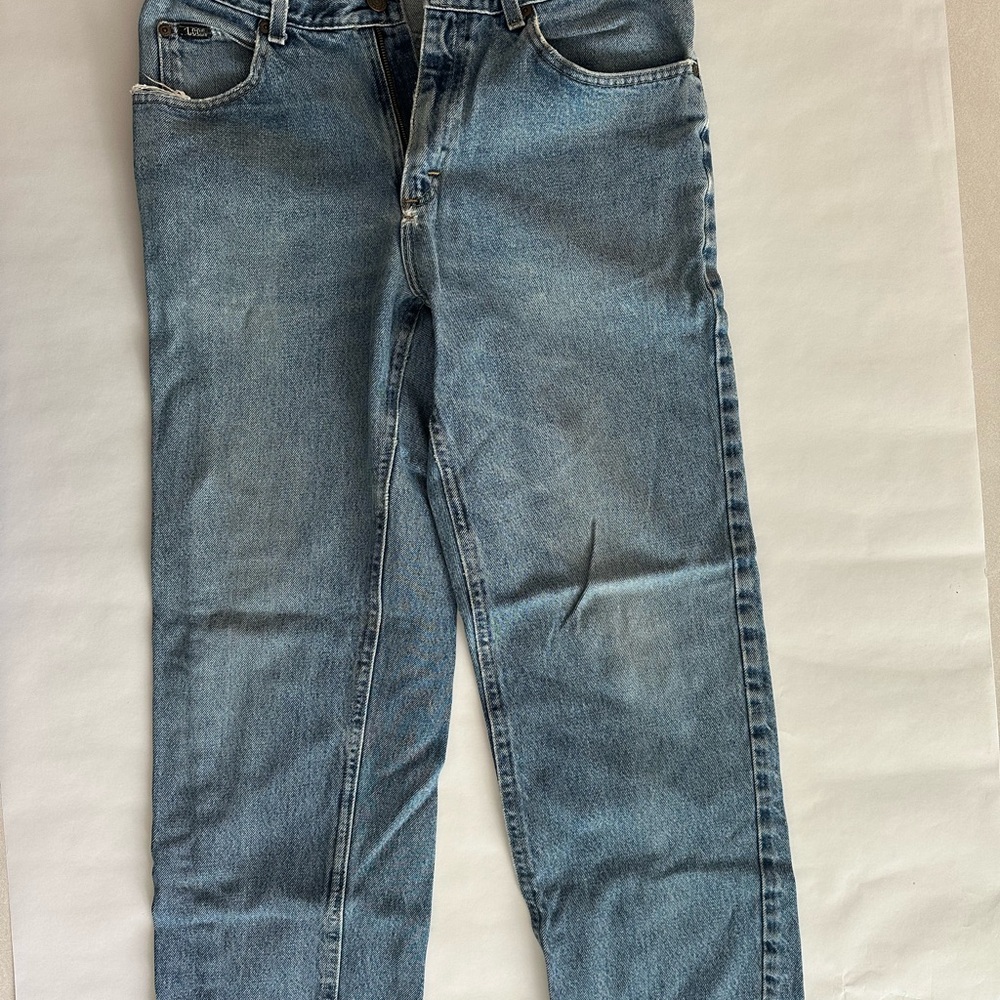 Lee Classic Blue Straight Leg Jeans for Men